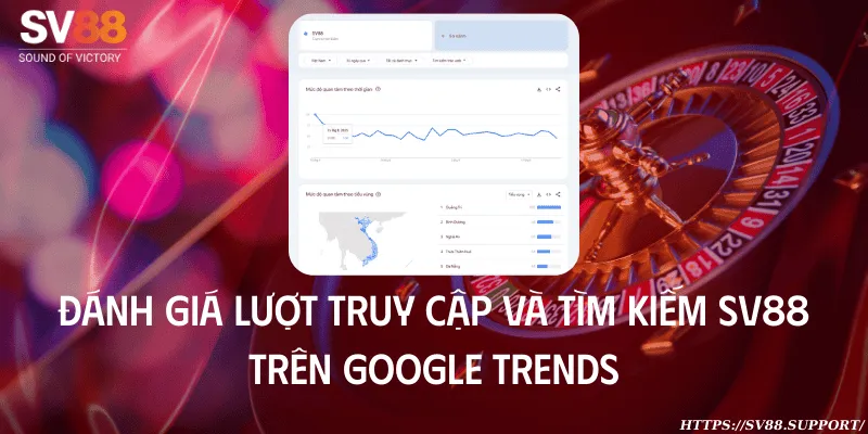Lượt truy cập và tìm kiếm SV88 trên Google